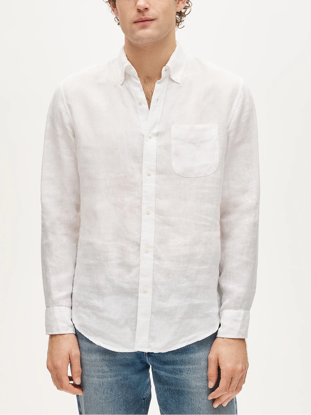 NWT J.Crew Baird McNutt Irish linen shirt Size L